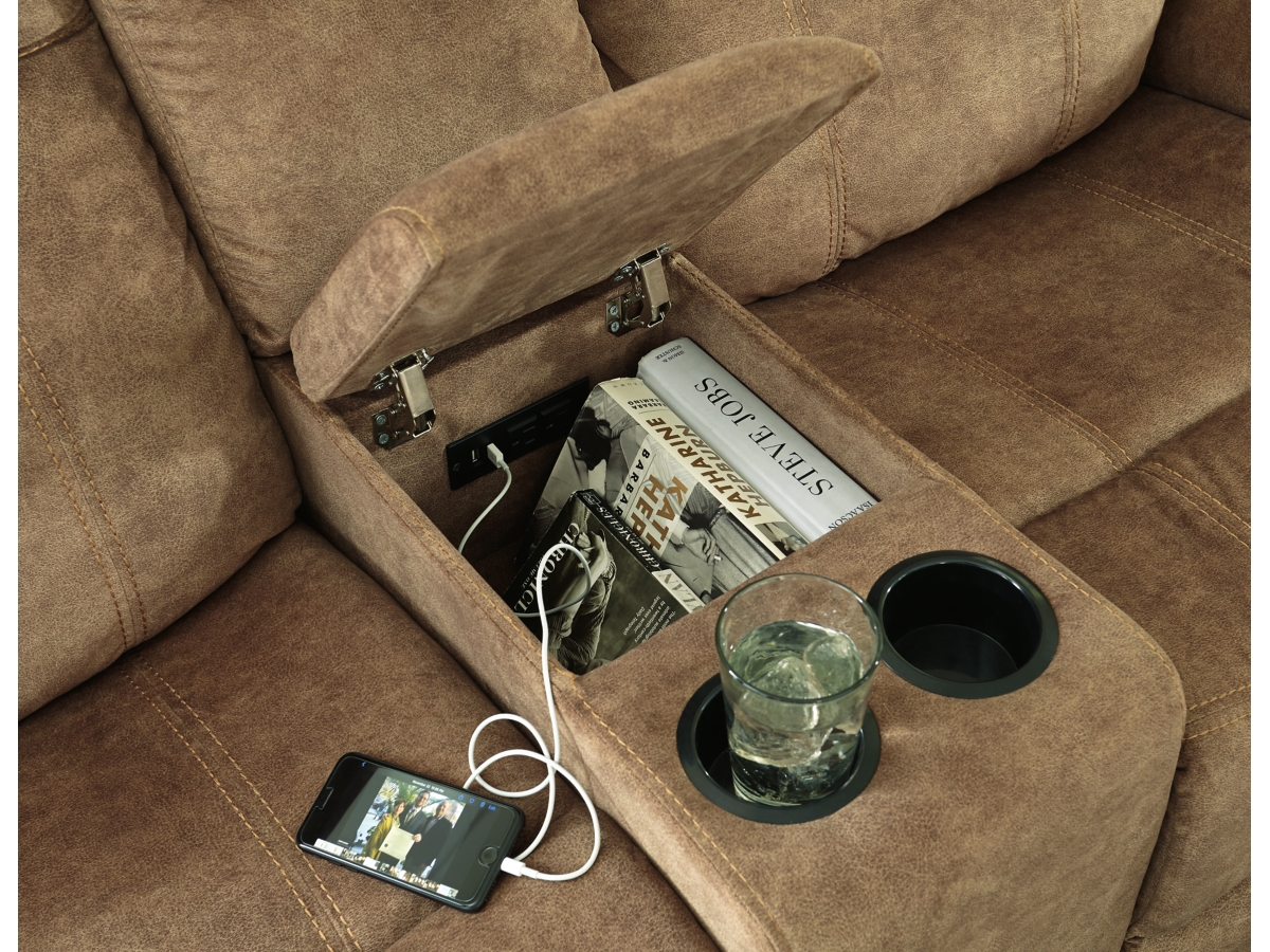 Huddle-Up Manual Reclining Loveseat with Console | Ashley