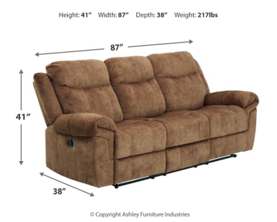 Huddle-Up Reclining Sofa with Drop Down Table, , large