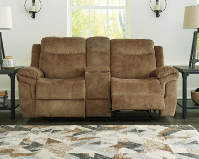 Huddle-Up Reclining Sofa with Drop Down Table & Loveseat