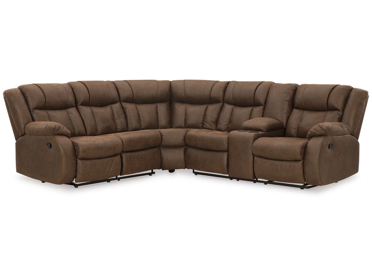 Trail Boys 2 Piece Reclining Sectional with Console Trail Boys 2 Piece Reclining Sectional with Console