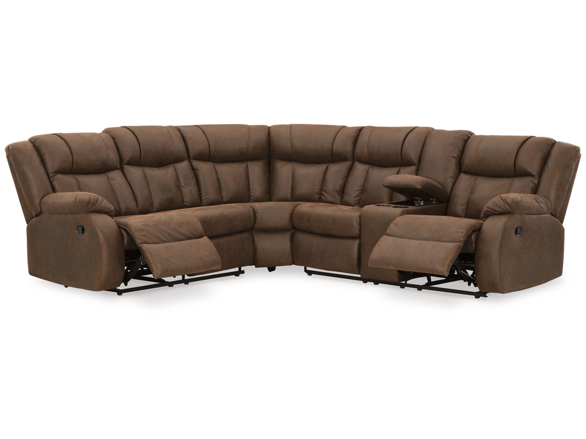 Trail Boys 2 Piece Reclining Sectional with Console Trail Boys 2 Piece Reclining Sectional with Console