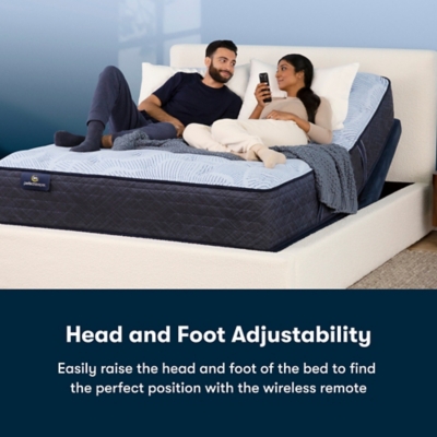 Serta Motion Essentials VI Adjustable Foundation, Black/Gray, rollover