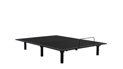 Extended platform bed with headrest and railing