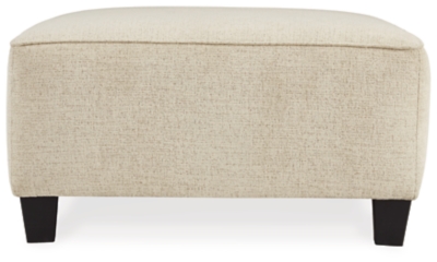 Abinger Oversized Accent Ottoman, Natural, large
