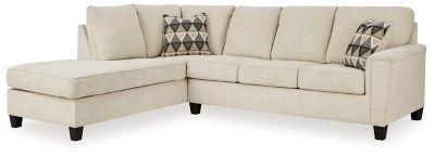 Abinger 2-Piece Sectional with Chaise, Natural, large