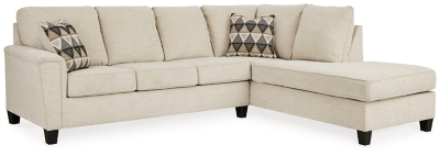 The Wellhaven Linen Left Arm Facing Loveseat, Armless Chair, Right