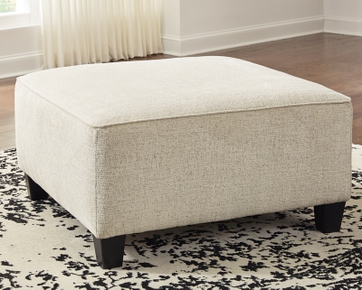Abinger Oversized Accent Ottoman, Natural, large