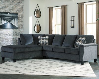 Abinger 2-Piece Sectional with Chaise, Smoke, rollover