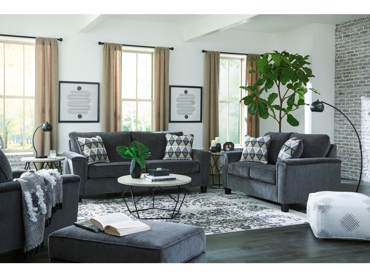 Abinger Sofa Loveseat Chair and Ottoman Ashley