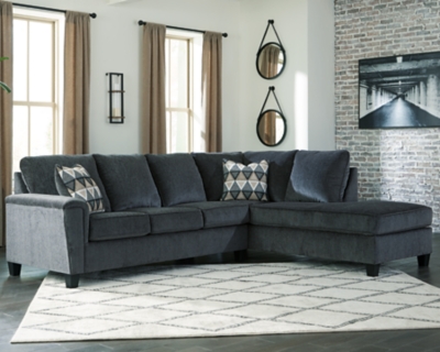 Abinger 2-Piece Sectional with Chaise, Smoke