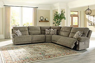 Lubec 5-Piece Power Reclining Sectional, , rollover