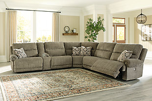 Lubec 6-Piece Power Reclining Sectional, , rollover