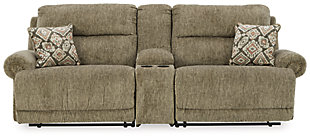 Lubec 3-Piece Reclining Sectional Loveseat with Console, , large