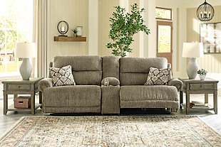 Lubec 3-Piece Reclining Sectional Loveseat with Console, , rollover