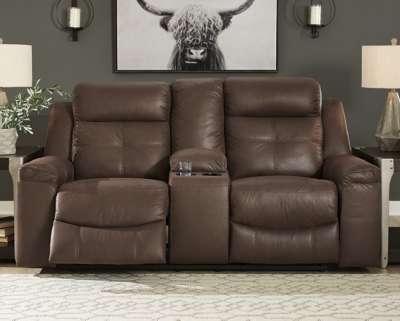 Jesolo Reclining Loveseat with Console, Coffee, rollover