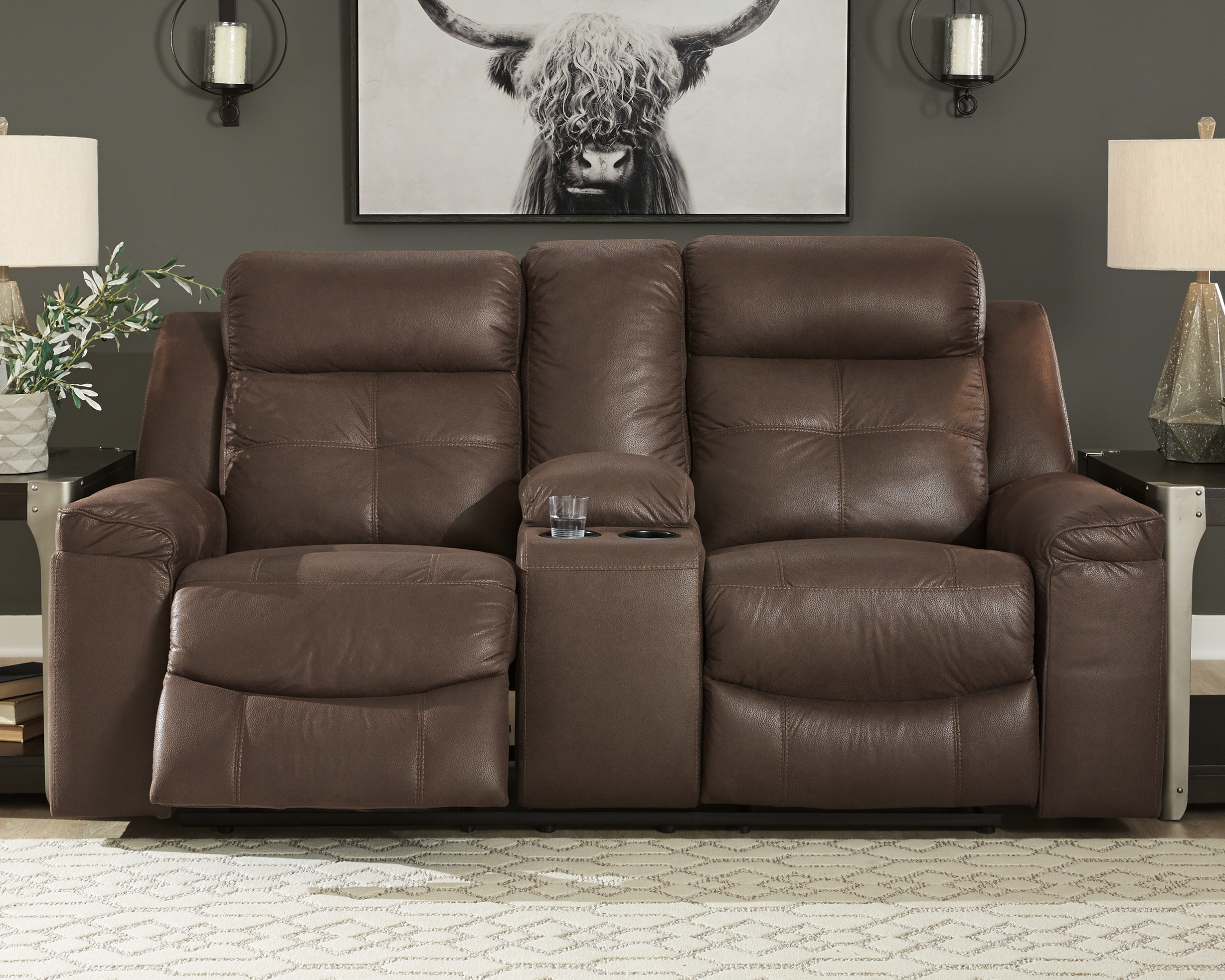 Jesolo Reclining Loveseat with Console