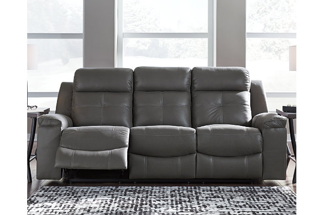 Jesolo Manual Reclining Sofa Ashley Furniture Home - Gray Reclining Sofa And Loveseat Set