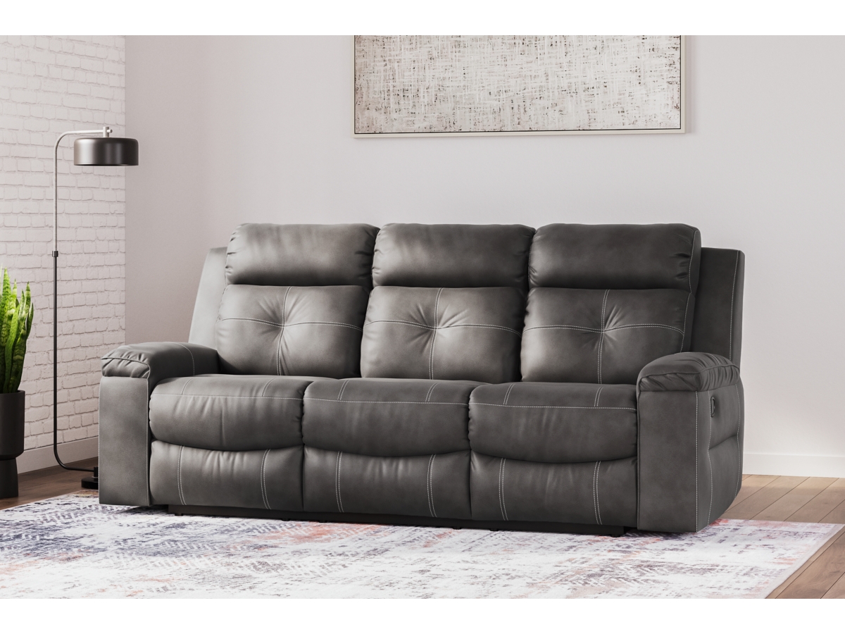 Ashley furniture gray reclining sofa sale