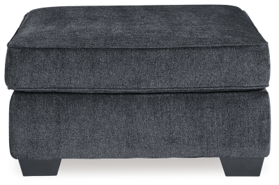 If style is the question, then the Altari oversized accent ottoman is the answer. Clean-lined profile is beautifully contemporary. Plush chenille fabric and plump cushioning make it so easy to comfortably kick up your heels. Richly neutral hue complements a variety of decor.Corner-blocked frame | Firmly cushioned | High-resiliency foam cushion wrapped in thick poly fiber | Polyester upholstery | Exposed feet with faux wood finish