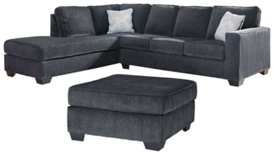 Altari 2-Piece Sectional with Ottoman, Slate, large