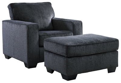 APG-87213-CO Altari Chair and Ottoman, Slate sku APG-87213-CO