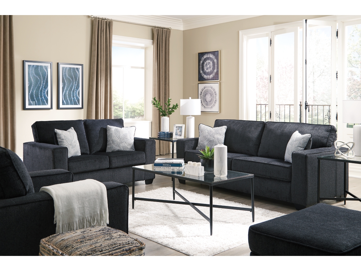 Loveseat ottoman deals set