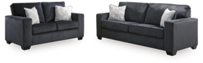 Altari Sofa and Loveseat, Slate