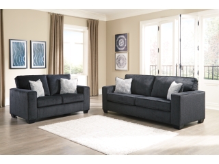 Darcy black deals sofa and loveseat