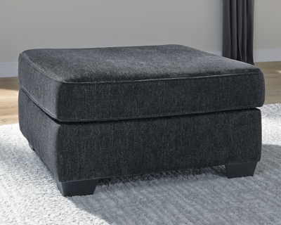 Altari Oversized Accent Ottoman, Slate, large