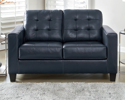 Altonbury Loveseat, Blue, rollover