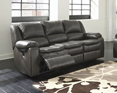 Long Knight Power Reclining Sofa, Gray, large