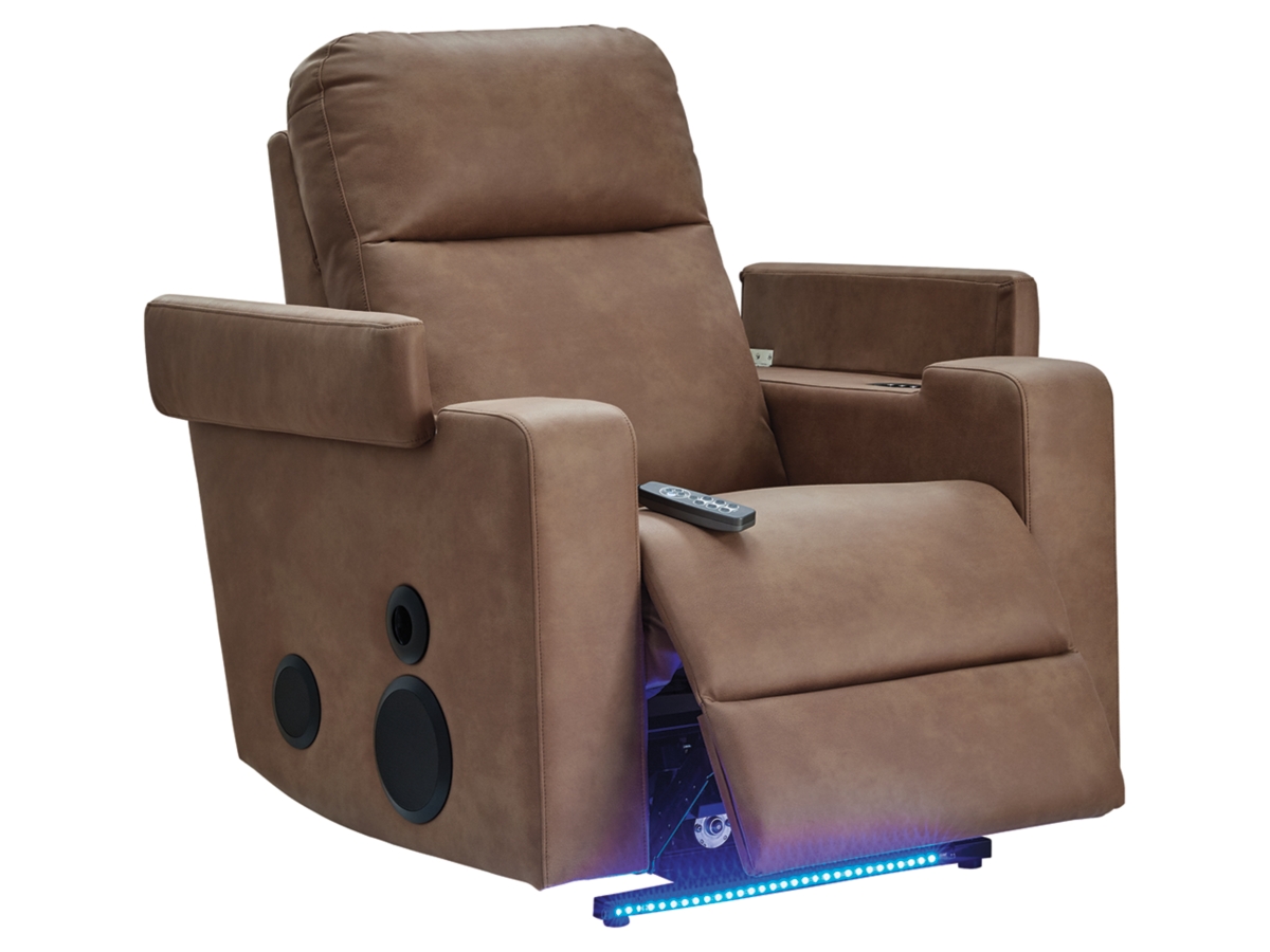 Flinlock Triple Power Glider Recliner with Audio System | Ashley