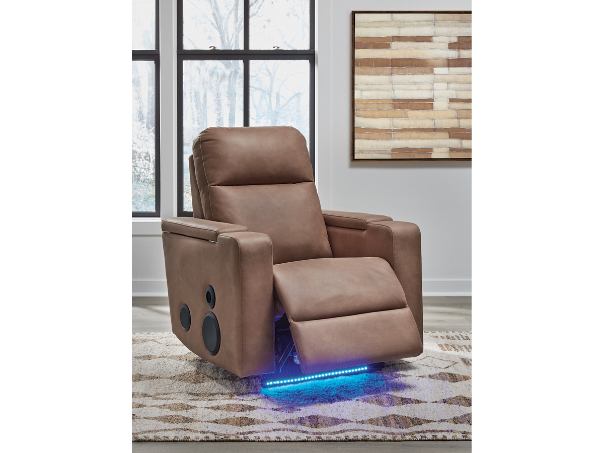 Flinlock Triple Power Glider Recliner with Audio System | Ashley