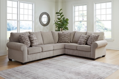 Claireah 3-Piece Sectional, Umber