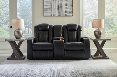 Caveman Den Power Reclining Loveseat with Console, , rollover