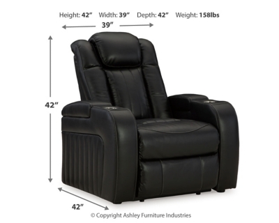 Caveman Den Dual Power Recliner Ashley