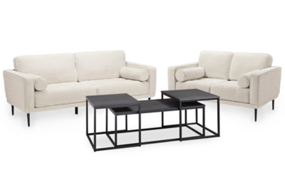 Caladeron Sofa and Loveseat with Coffee Table and 2 End Tables, , large