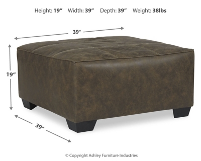 Abalone Oversized Accent Ottoman