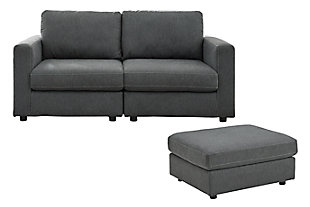Candela 2-Piece Sectional with Ottoman, , large