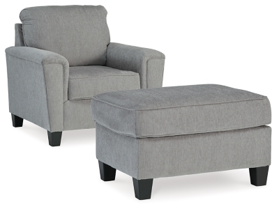 Leeshan Chair and Ottoman, , large