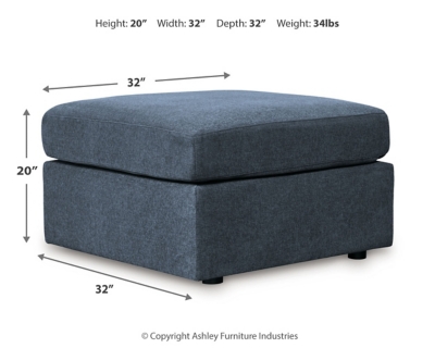 Modmax Oversized Accent Ottoman Dimensions