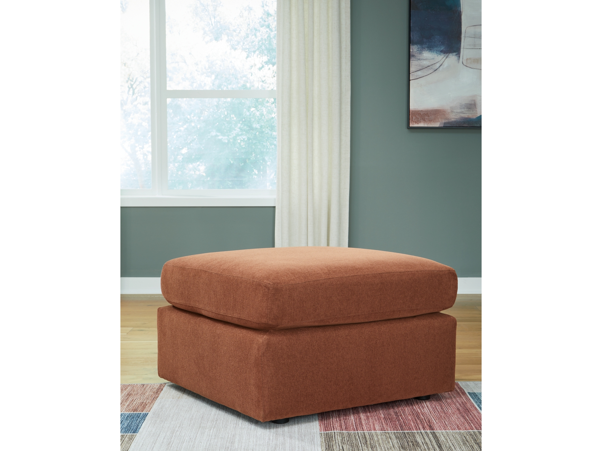 Image 2 of Modmax 3-Piece Modular Next-Gen Nuvella™ Performance Fabric Sofa Spice 