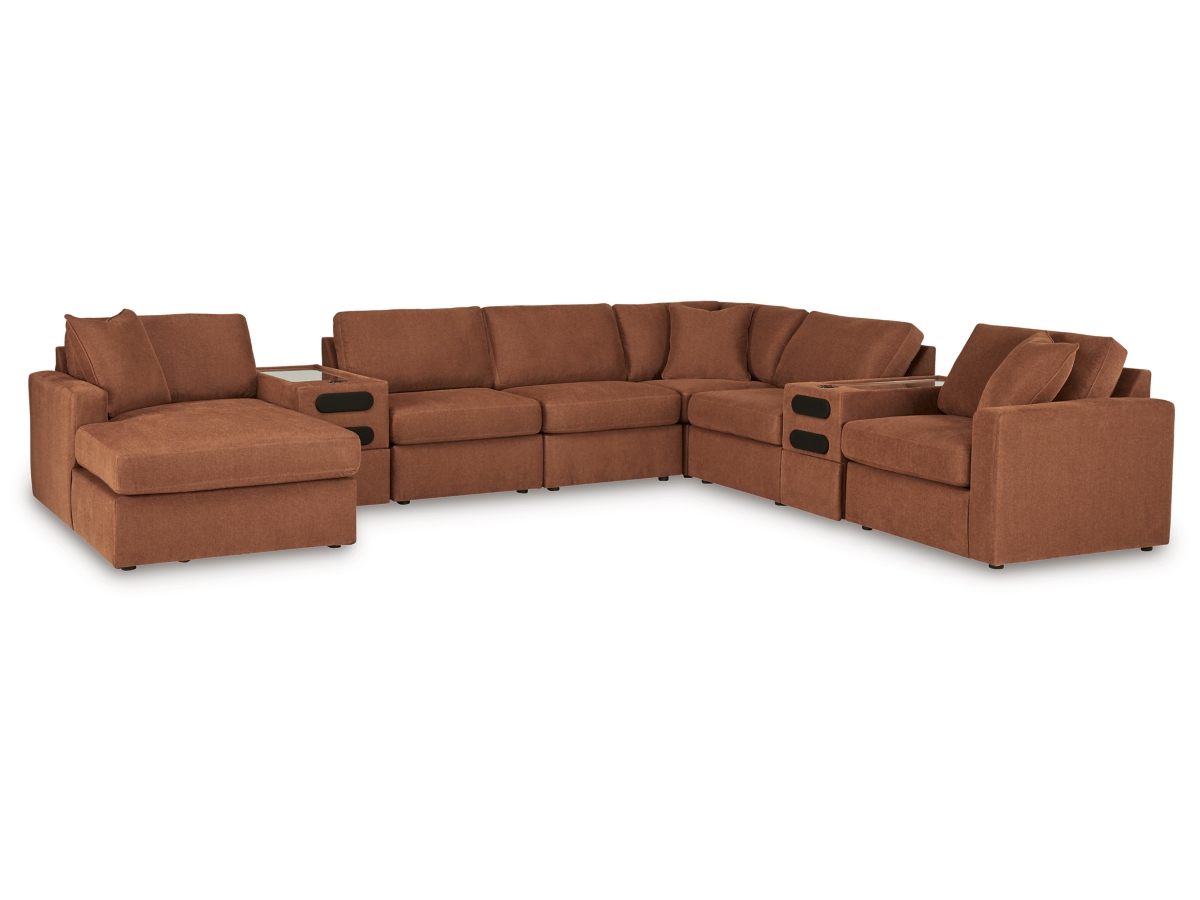 Modmax 8 Piece Modular Sectional with Chaise and Audio Consoles Modmax 8 Piece Modular Sectional with Chaise and Audio Consoles