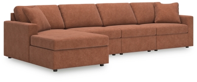 Modmax 4-Piece Sectional with Chaise, Spice