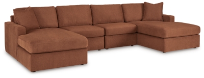 Modmax 4-Piece Sectional with Chaise, Spice, large