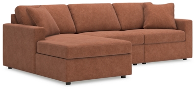 Modmax 3-Piece Sectional with Chaise, Spice, large