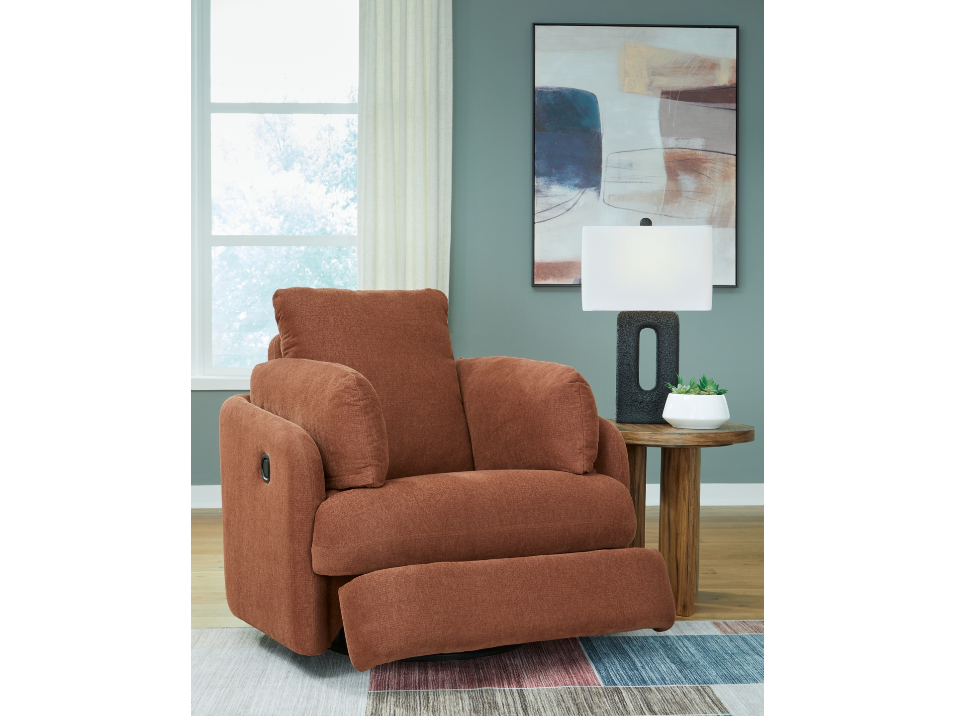 Image 3 of Modmax 3-Piece Modular Next-Gen Nuvella™ Performance Fabric Sofa Spice 