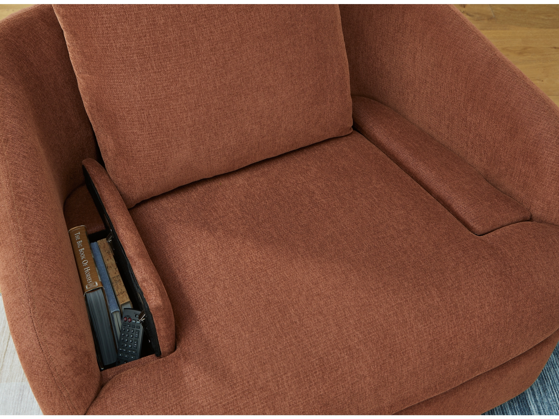 Image 5 of Modmax 3-Piece Modular Next-Gen Nuvella™ Performance Fabric Sofa Spice 
