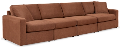 Modmax 4-Piece Modular Performance Fabric Sofa, Spice