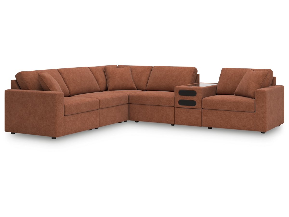 Modmax 6 Piece Modular Sectional with Audio Console Modmax 6 Piece Modular Sectional with Audio Console